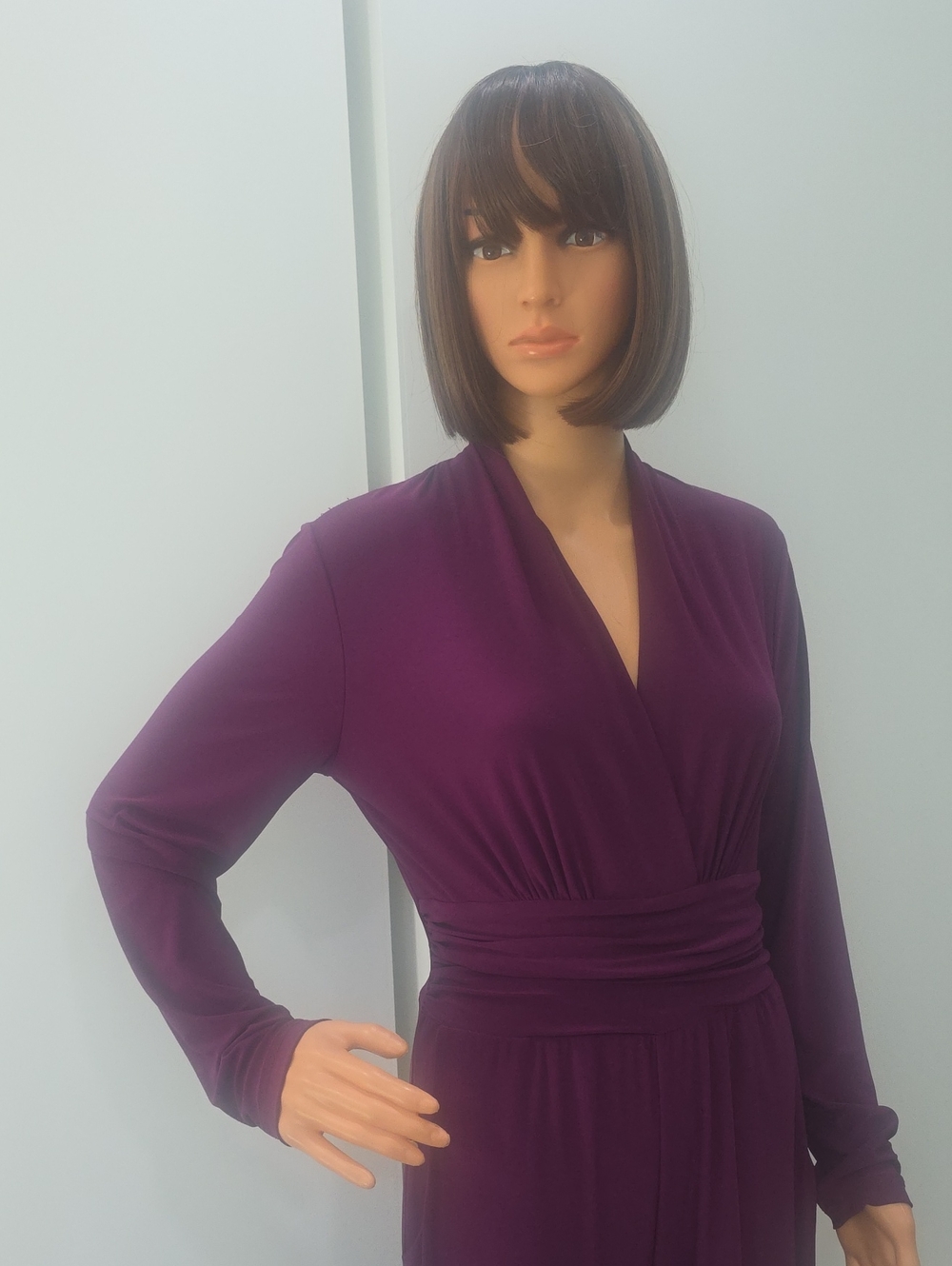 Venus Purple/Violet Long Sleeve Dressy Jumpsuit - Size 4 - Picture 2 of 13